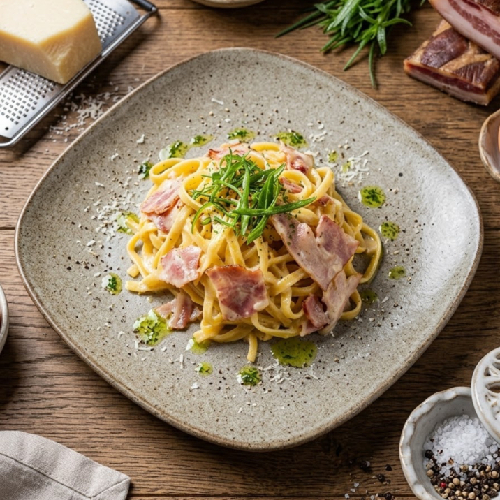 Карбонара с беконом